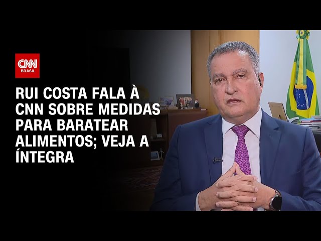 Rui Costa fala à CNN sobre medidas para baratear alimentos; veja a íntegra | CNN ARENA