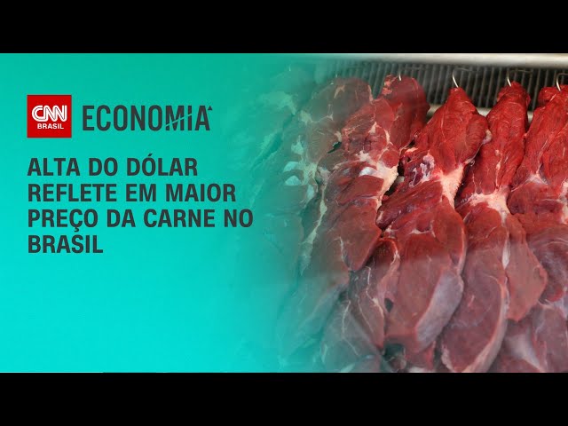 Alta do dólar reflete em maior preço da carne no Brasil | CNN 360º