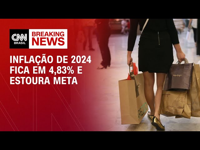 Inflação de 2024 fica em 4,83% e estoura meta | LIVE CNN