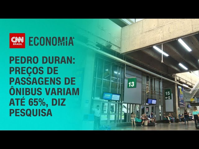 Pedro Duran: Preços de passagens de ônibus variam até 65%, diz pesquisa | CNN NOVO DIA