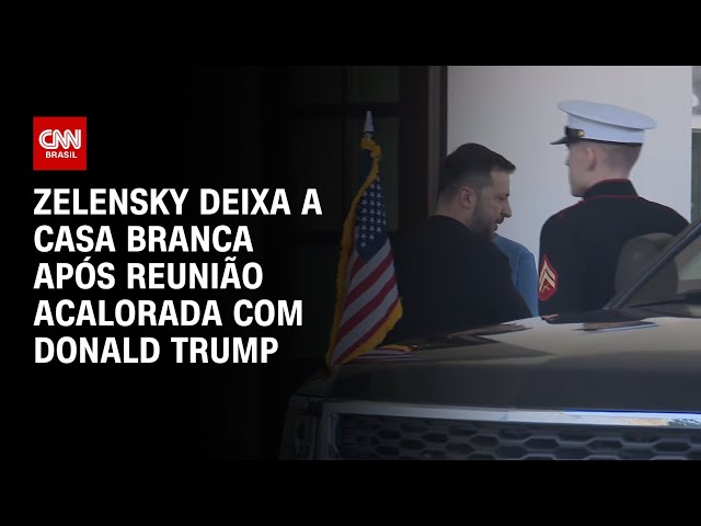 Zelensky deixa a Casa Branca após reunião acalorada com Donald Trump | CNN 360º