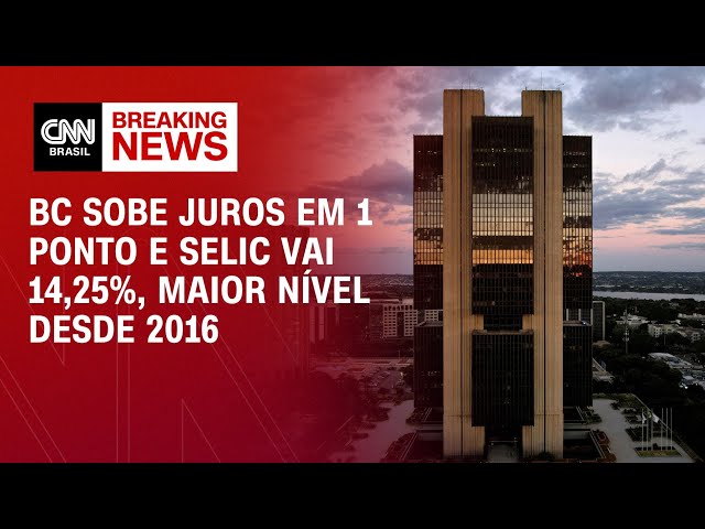 BC sobe juros em 1 ponto e Selic vai 14,25%, maior nível desde 2016 |BREAKING NEWS