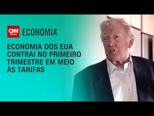 PIB dos EUA tem queda de 0,3% no 1º trimestre de 2025 | CNN PRIME TIME