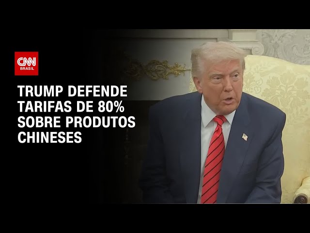 Trump diz que tarifa de 80% sobre os produtos chineses “parece correta” | CNN 360º